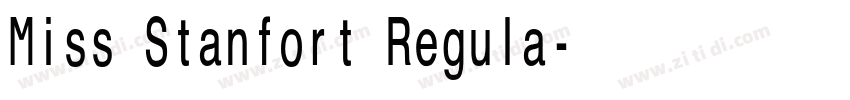 Miss Stanfort Regula字体转换 Miss Stanfort Regula字体转换